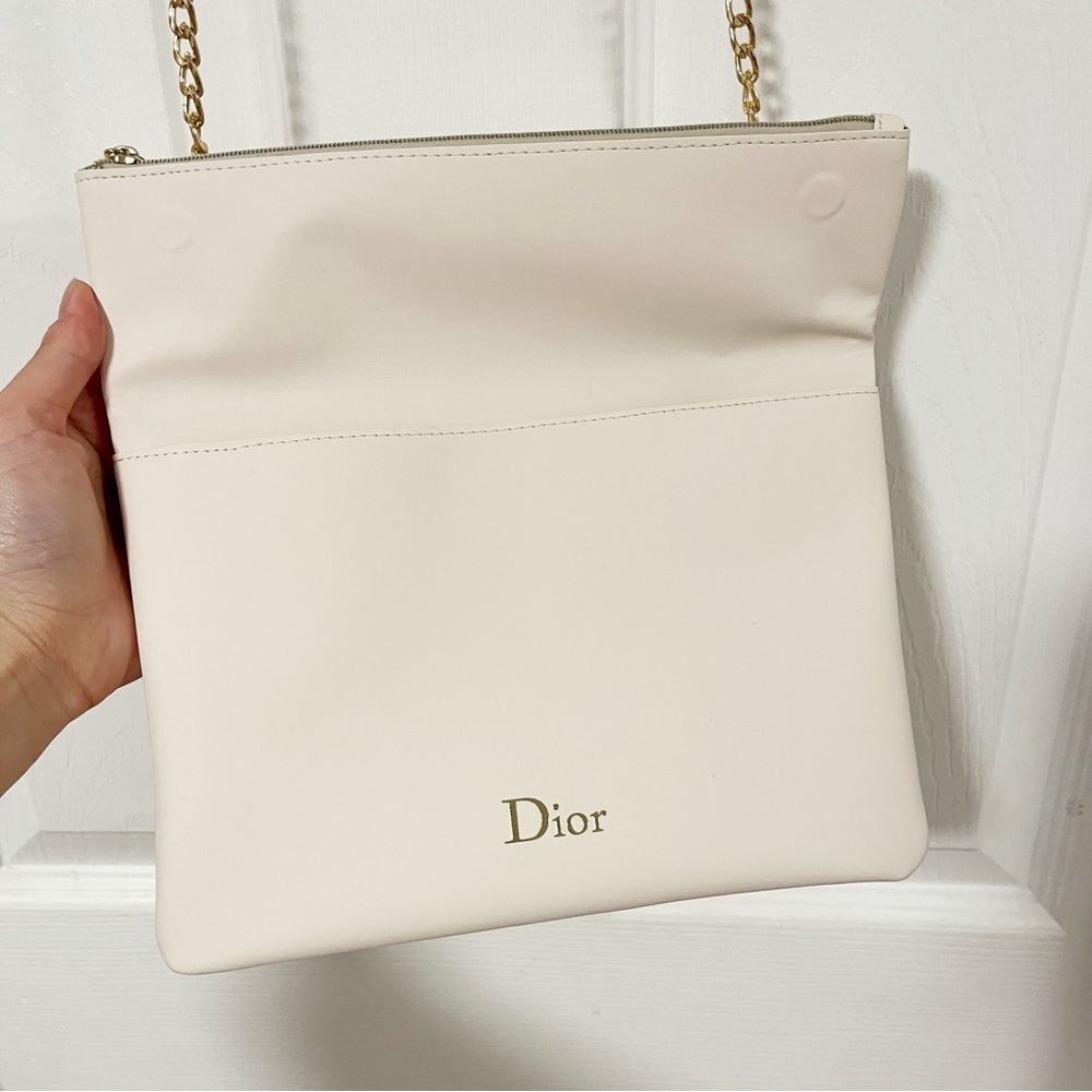Dior Beauty Beige Faux Leather Bag - Picture 7 of 15